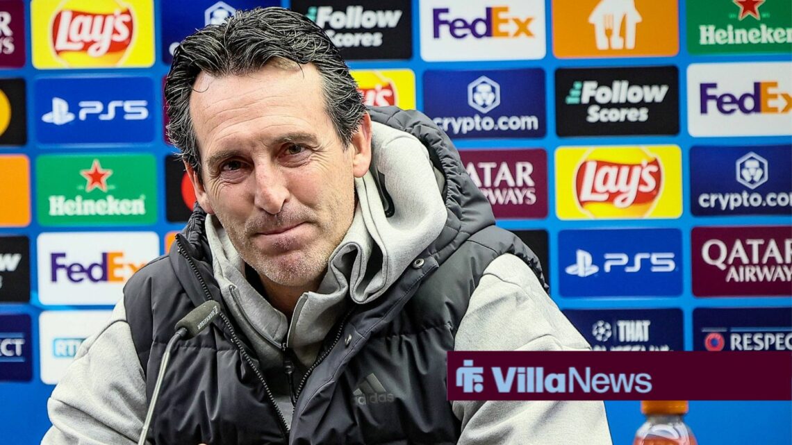 Unai Emery in a press conference