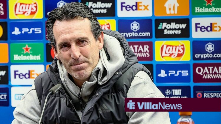 Unai Emery in a press conference