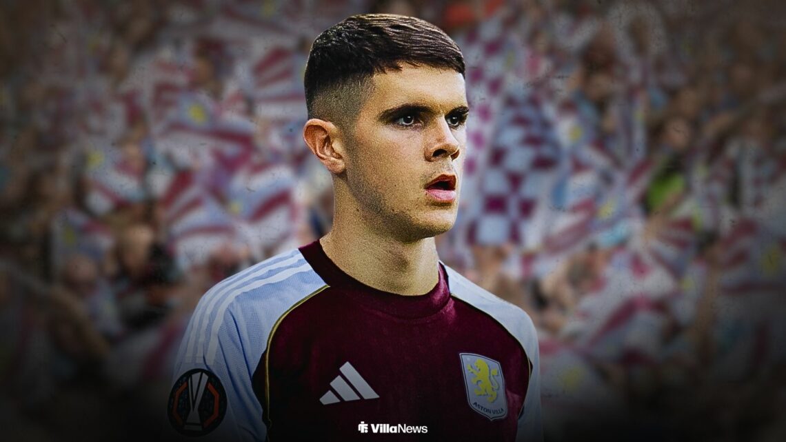 Kosta Nedeljkovic in an Aston Villa shirt