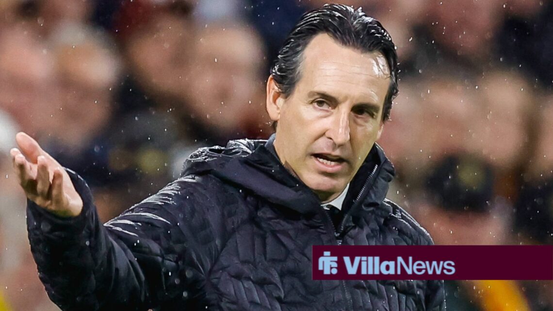 Unai Emery looking frustrated.