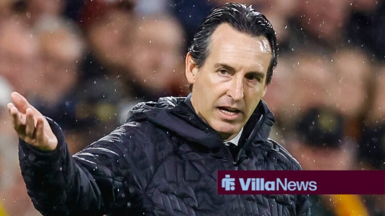 Unai Emery looking frustrated.