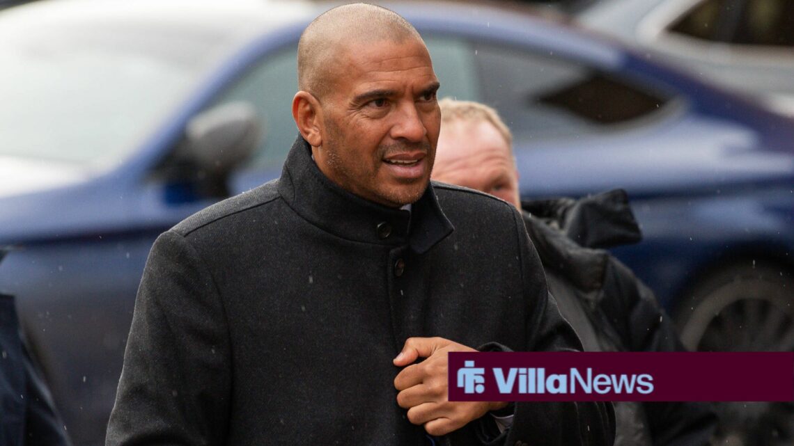 Stan Collymore arrives at Villa Park