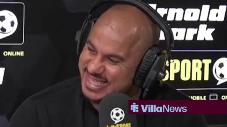 Gabby Agbonlahor smiling on talkSPORT.