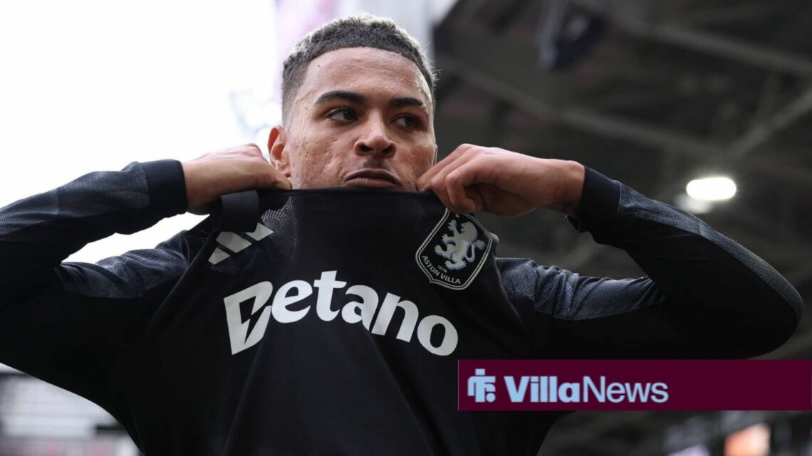 Morgan Rogers looking annoyed for Aston Villa