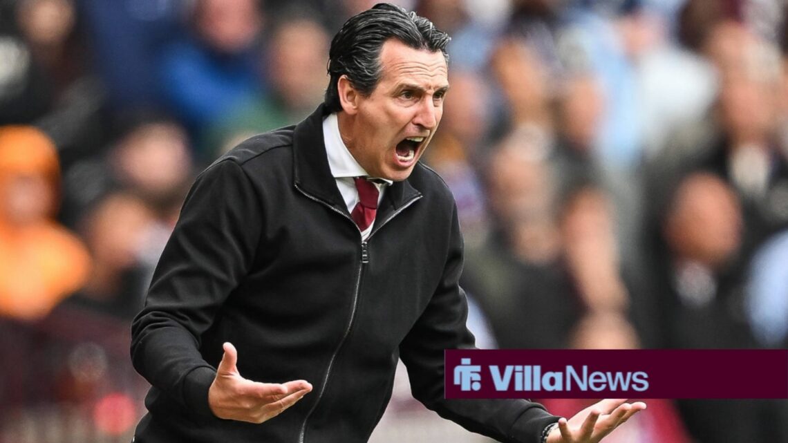Unai Emery looking frustrated.