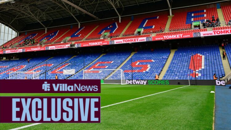Empty Selhurst Park before kick-off.
