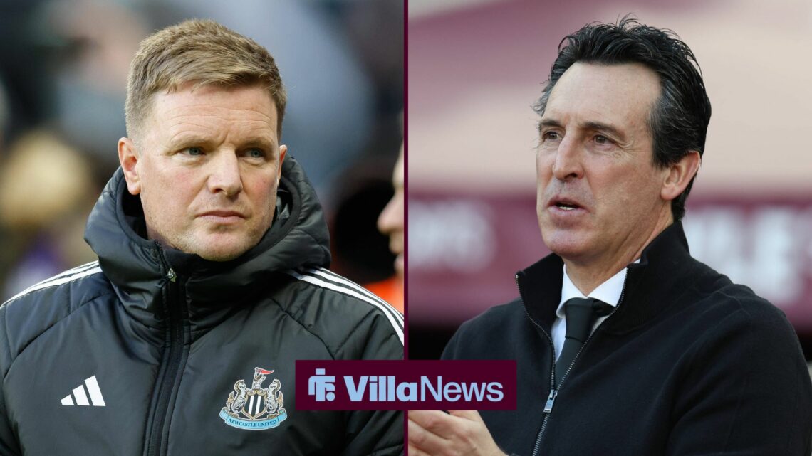 Eddie Howe and Unai Emery in a side-by-side image