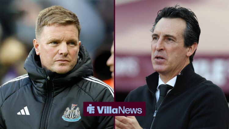 Eddie Howe and Unai Emery in a side-by-side image