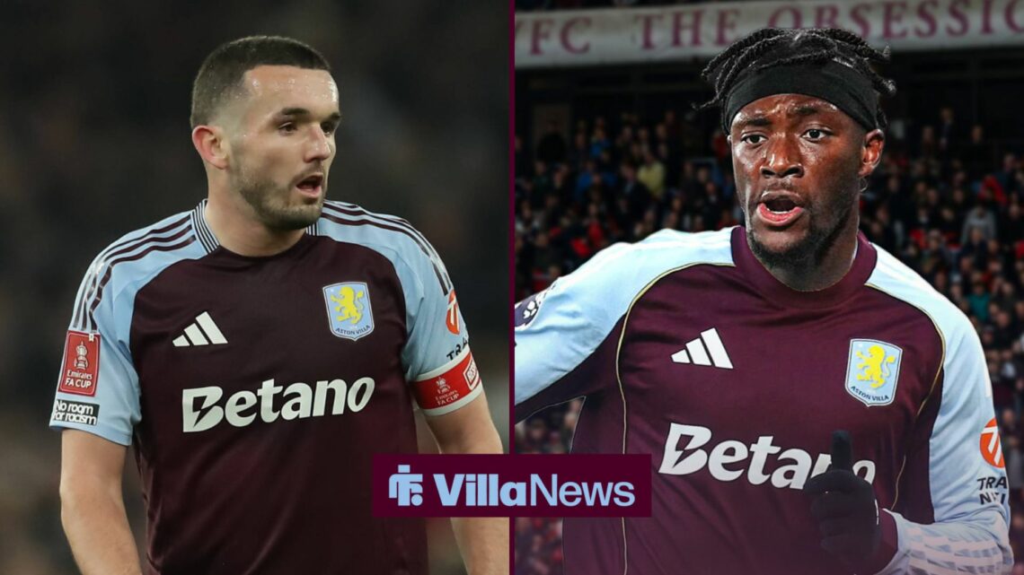 John McGinn next to Tammy Abraham