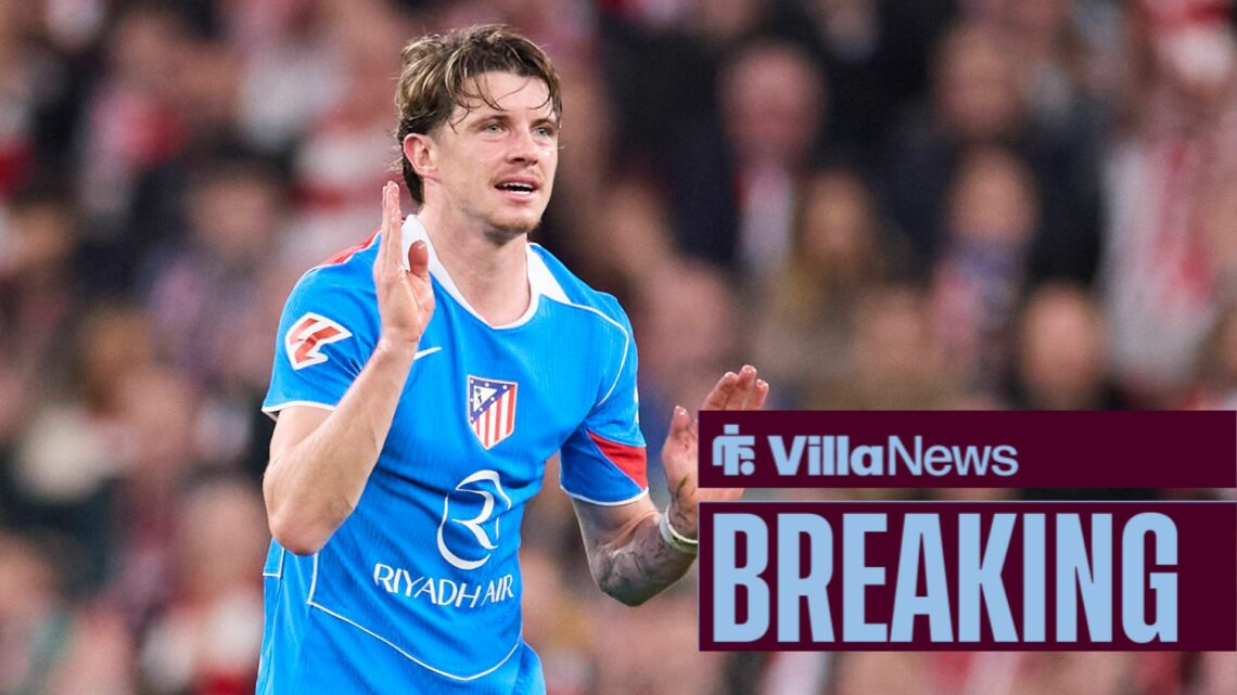 Aston Villa target Conor Gallagher in action for Atletico Madrid.