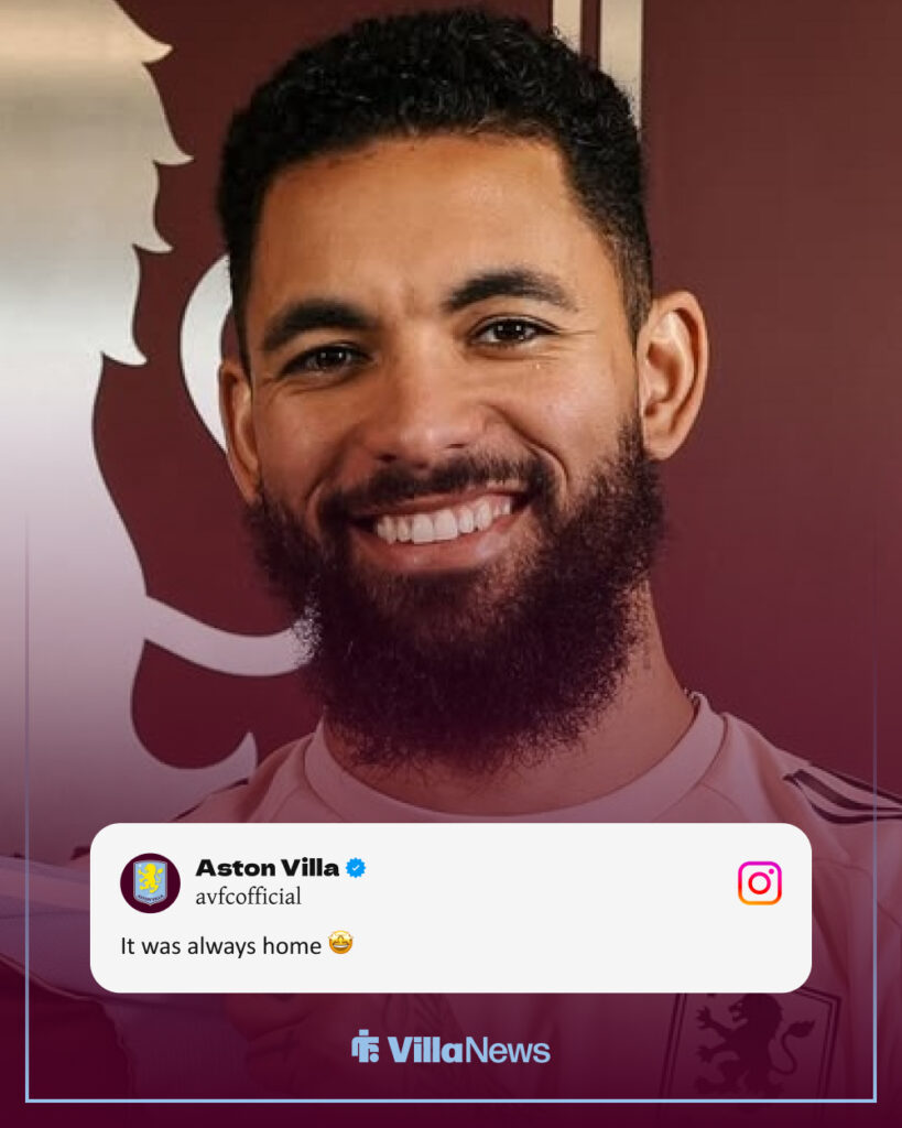 Douglas Luiz Aston Villa Instagram post