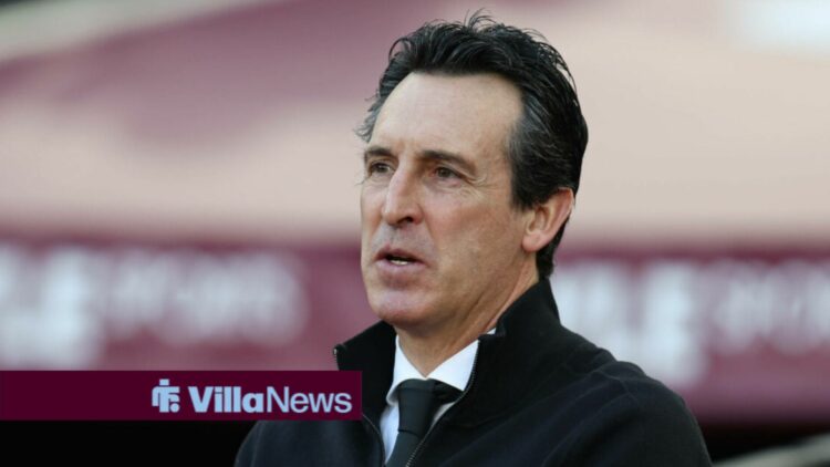 Unai Emery on the touchline