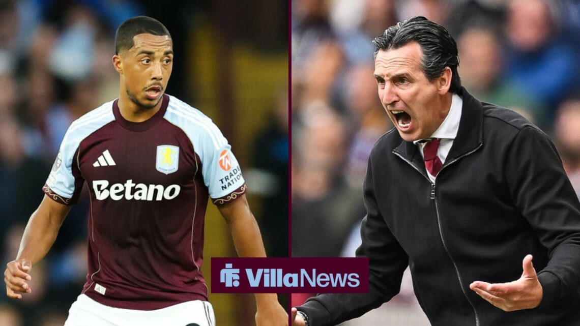 Unai Emery next to Youri Tielemans