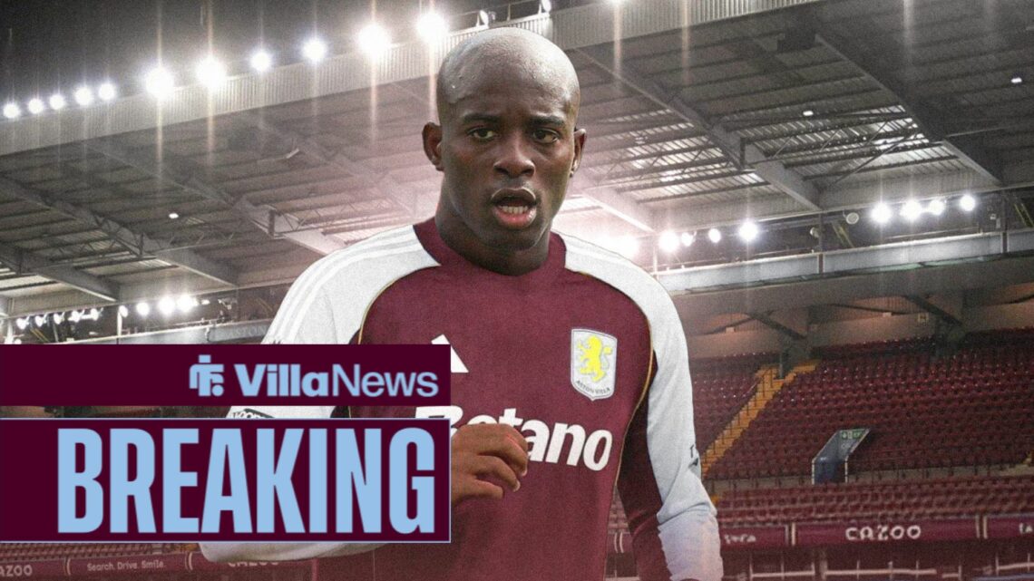 Jean-Philippe Mateta in an Aston Villa shirt