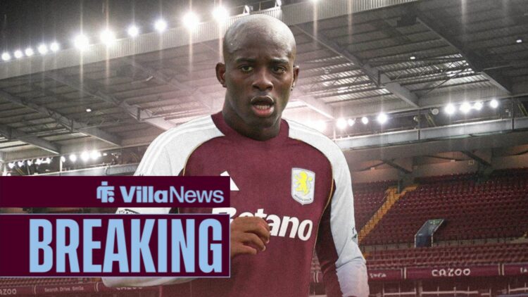 Jean-Philippe Mateta in an Aston Villa shirt