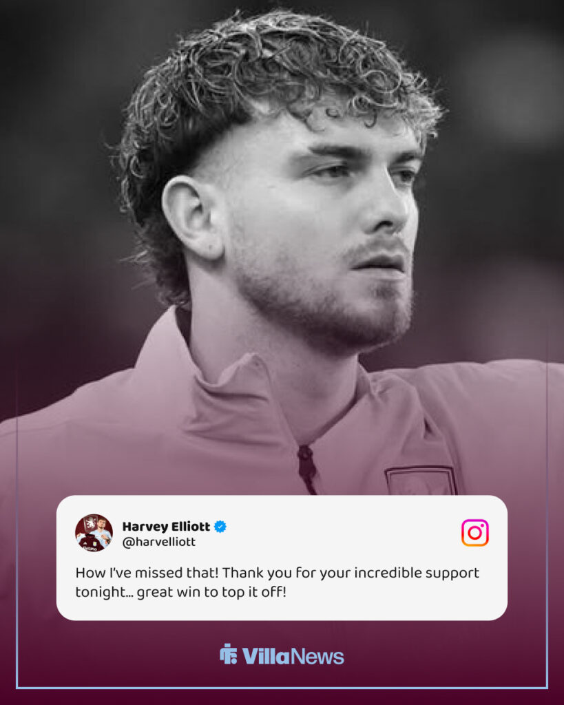 Harvey Elliott Instagram message