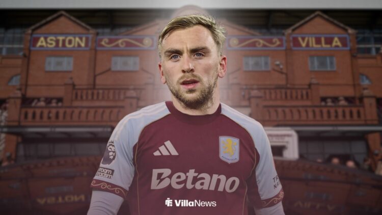 Jarrod Bowen in Aston Villa kit
