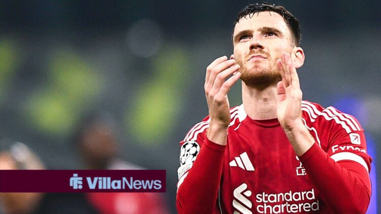 2025-12-09 FC Internazionale Milano v Liverpool FC - UEFA Champions League 2025/26 League Phase MD4 MILANO, ITALY - DECEMBER 9: Andy Robertson of L...
