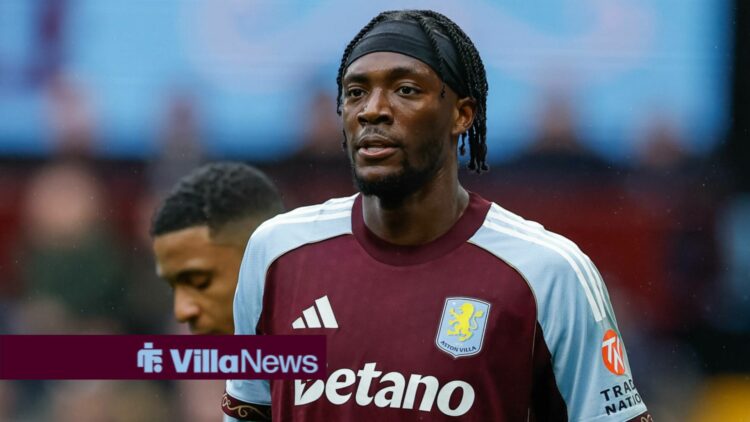 Tammy Abraham playing for Aston Villa