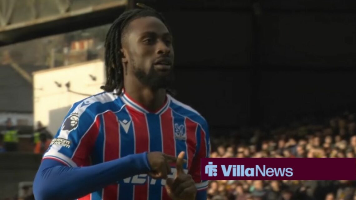 Evann Guessand celebrating for Crystal Palace