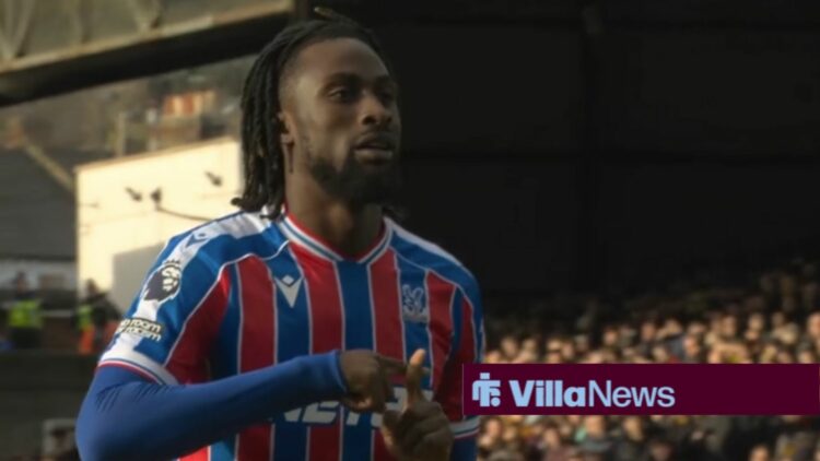 Evann Guessand celebrating for Crystal Palace