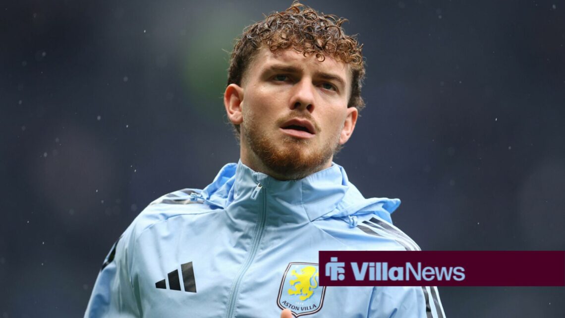 Harvey Elliott in Aston Villa pre-match gear