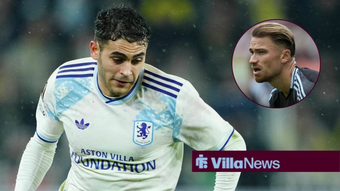 Andres Garcia of Aston Villa FC seen in action during the UEFA Europea League match between Fenerbahce SK and Aston Villa FC at Sukru Saracoglu Spo...