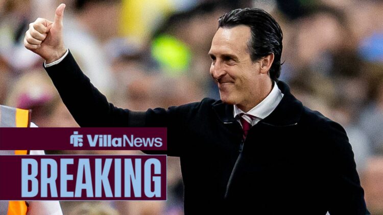 Unai Emery giving a thumbs up