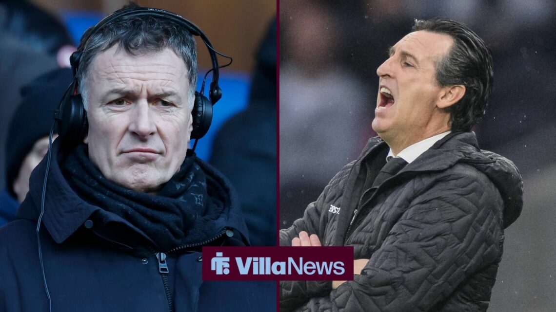 Chris Sutton and Unai Emery looking frustrated