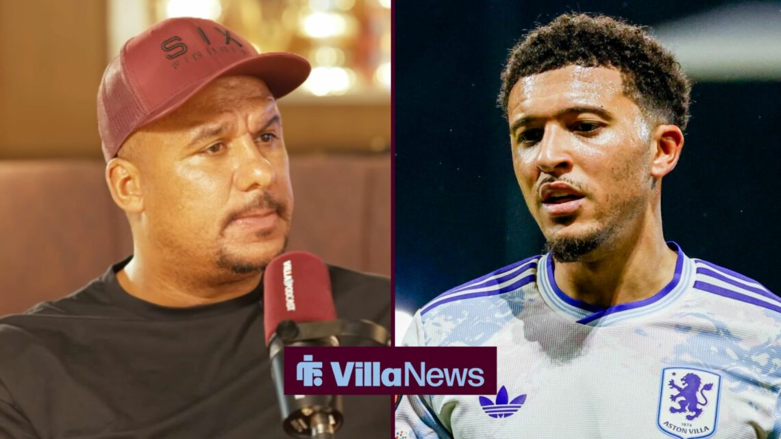 Gabby Agbonlahor and Jadon Sancho alongside each other.