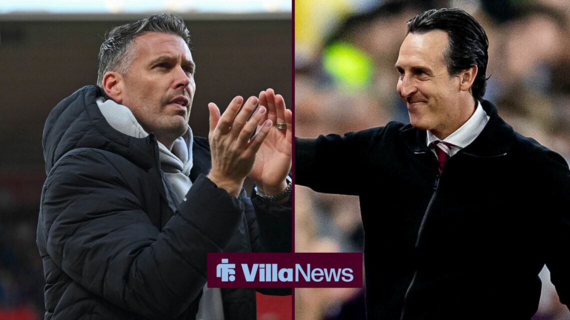 Rib Edwards and Unai Emery both looking pleased.