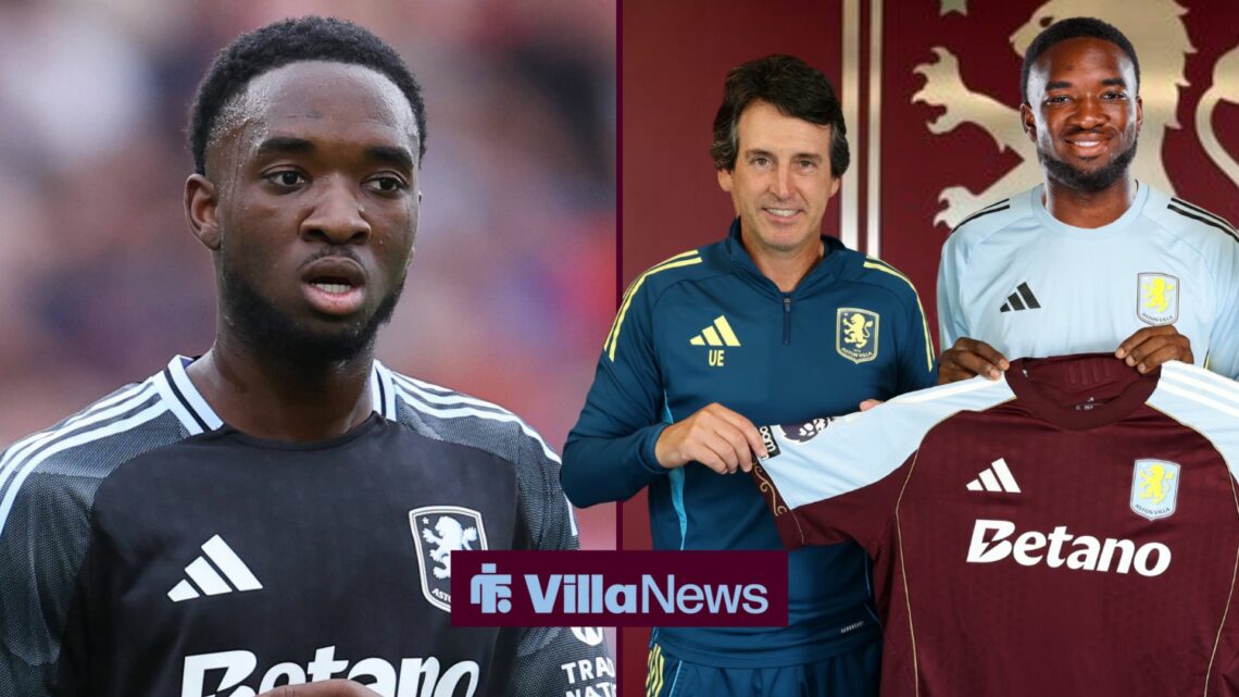 Lamare Bogarde of Aston Villa during the Brentford vs Aston Villa Premier League match at Gtech Community Stadium, London