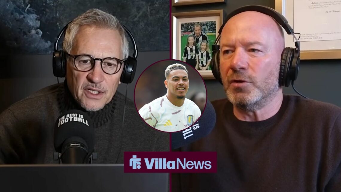 Gary Lineker and Alan Shearer with circular inset of Morgan Rogers