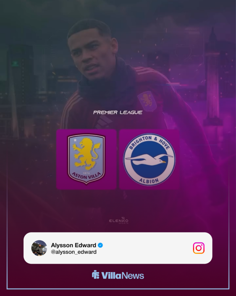 Aston Villa Alysson Instagram post