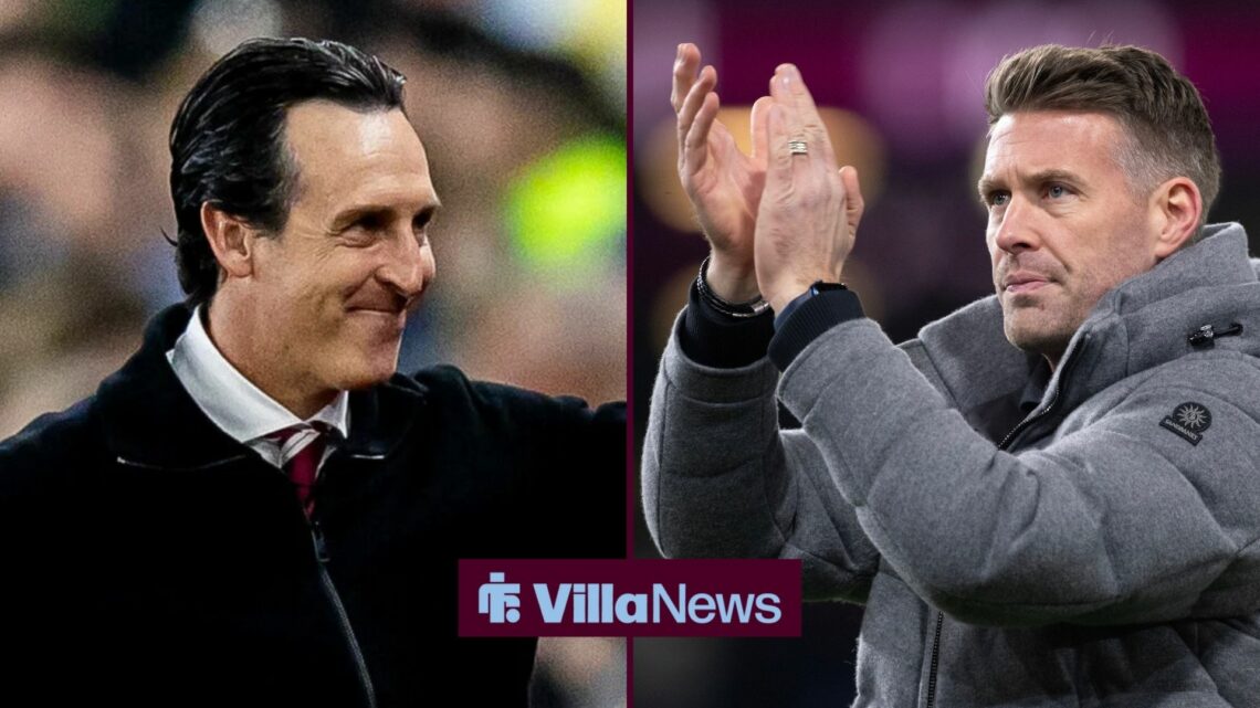 Unai Emery next to Rob Edwards