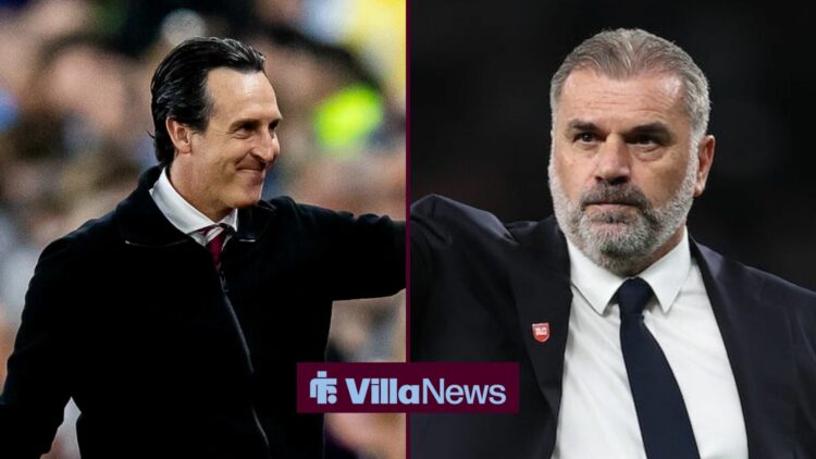 Unai Emery next to Ange Postecoglou