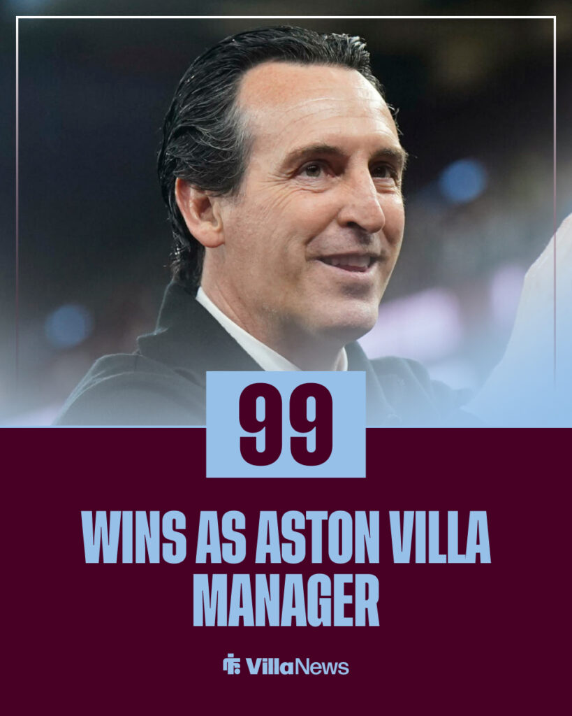 Unai Emery wins for Aston Villa