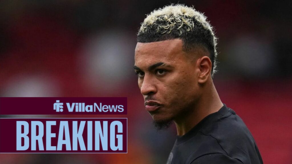 Morgan Rogers in an Aston Villa shirt