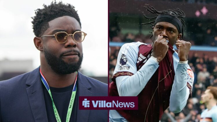 Tammy Abraham next to Micah Richards