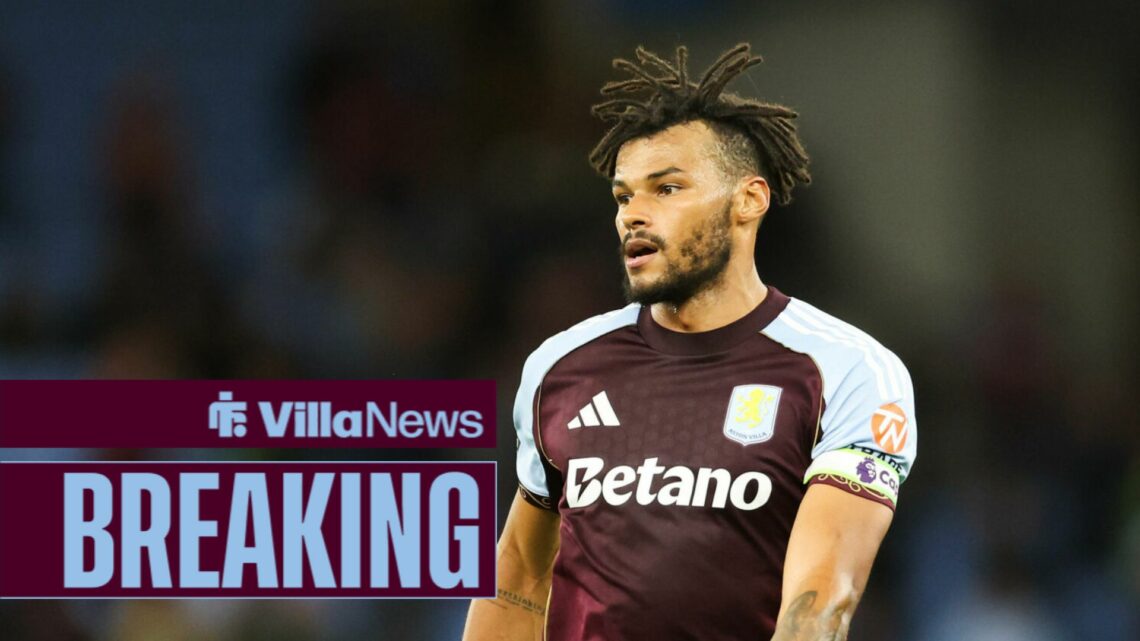 Aston Villa star Tyrone Mings in action.