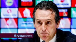 UEFA Europa League 2025/26 League Phase MD3 - Go Ahead Eagles vs Aston Villa FC head coach Unai Emery of Aston Villa FC speak to the media after the match during the UEFA Europa League 2025/26 League Phase MD3 match between Go Ahead Eagles and Aston Villa FC at the Stadion De Adelaarshorst in Deventer, Netherlands