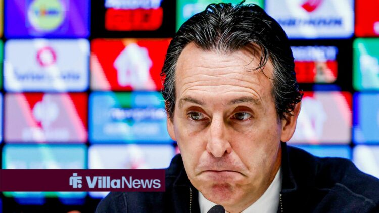 UEFA Europa League 2025/26 League Phase MD3 - Go Ahead Eagles vs Aston Villa FC head coach Unai Emery of Aston Villa FC speak to the media after th...