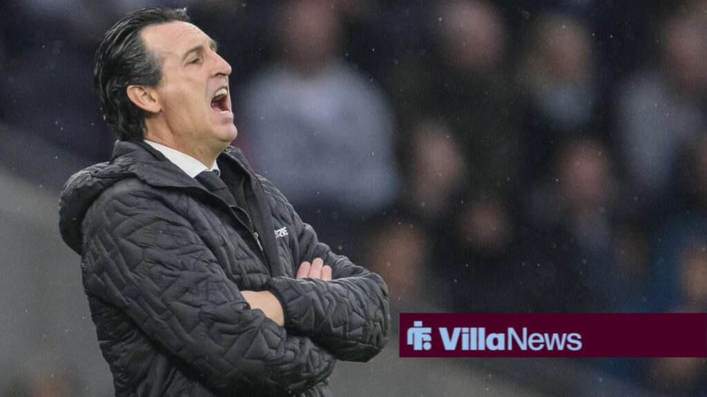 London, England, October 19, 2025: Aston Villa manager Unai Emery shouts instructions to his team from the technical area during the Premier League match between Tottenham Hotspur and Aston Villa at the Tottenham Hotspur Stadium