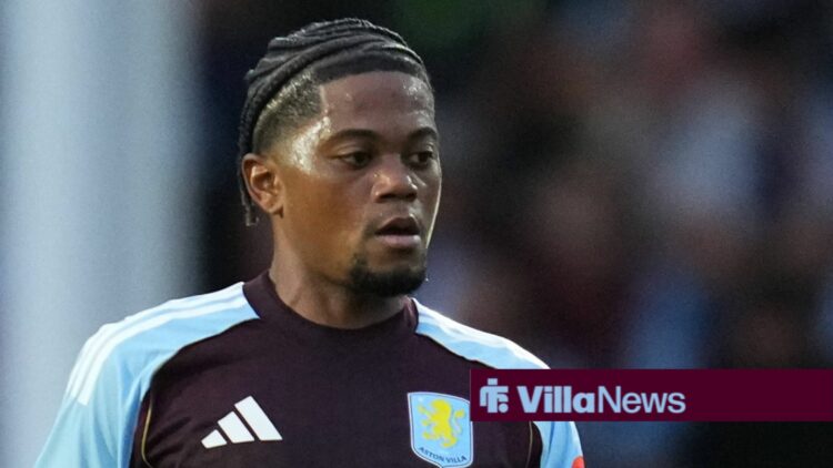 Leon Bailey in an Aston Villa home shirt.