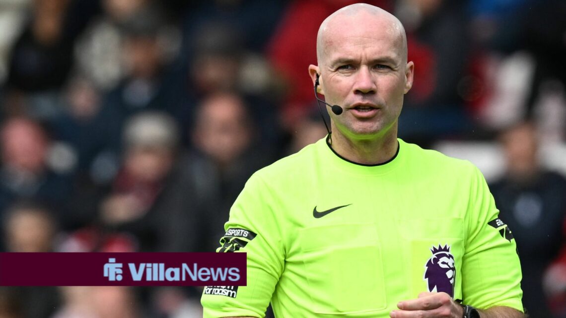 Bournemouth v Brighton and Hove Albion Premier League 28/04/2024. Referee Paul Tierney during the Premier League match between Bournemouth and Brig...