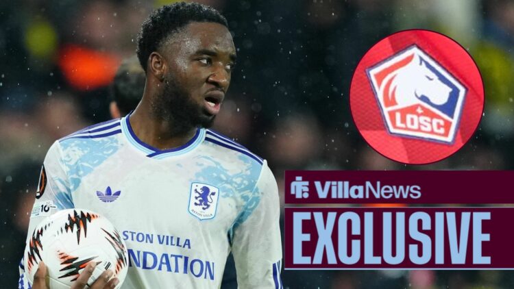 Lamare Bogarde of Aston Villa FC seen during the UEFA Europea League match between Fenerbahce SK and Aston Villa FC at Sukru Saracoglu Sports Complex