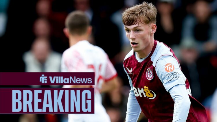 WALSALL, ENGLAND - JULY 15: Tommi O'Reilly of Aston Villa in action during the pre-season friendly match between Walsall and Aston Villa at Poundla...