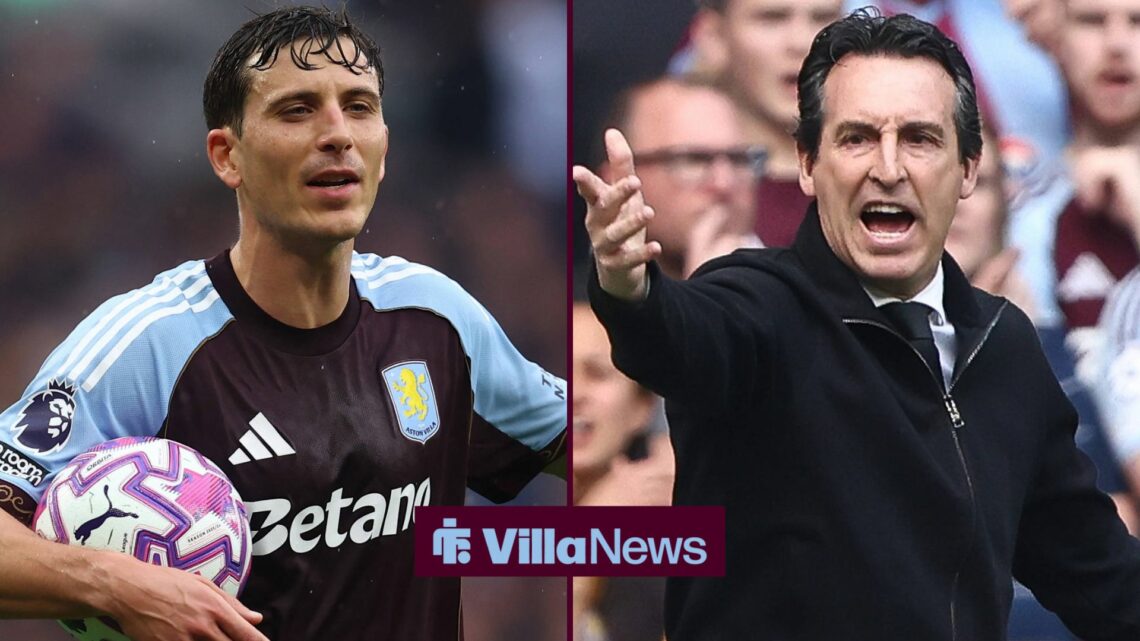 Crystal Palace v Aston Villa FA Cup 26/04/2025. Semi-Final Aston Villa Manager Unai Emery is dejected during the FA Cup match between Crystal Palac...