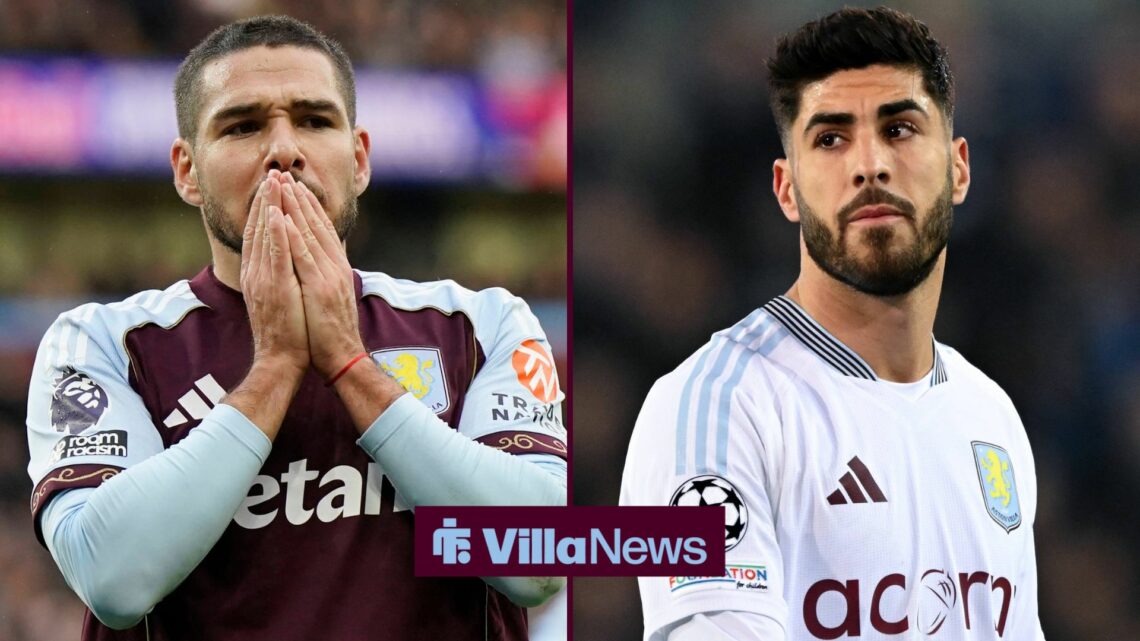 Birmingham, England, 30th November 2025. Emiliano Buendia of Aston Villa reacts to missing a chance to score during the Aston Villa vs Wolverhampto...