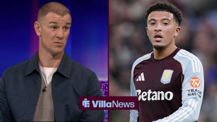Joe Hart speaking on Match of the Day looking towards Jadon Sancho playing for Aston Villa